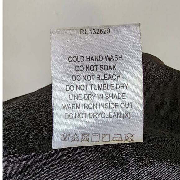 Lovers and Friends Macie Hi-Rise Belted Black Satin Joggers XL NWOT - Picture 7 of 10